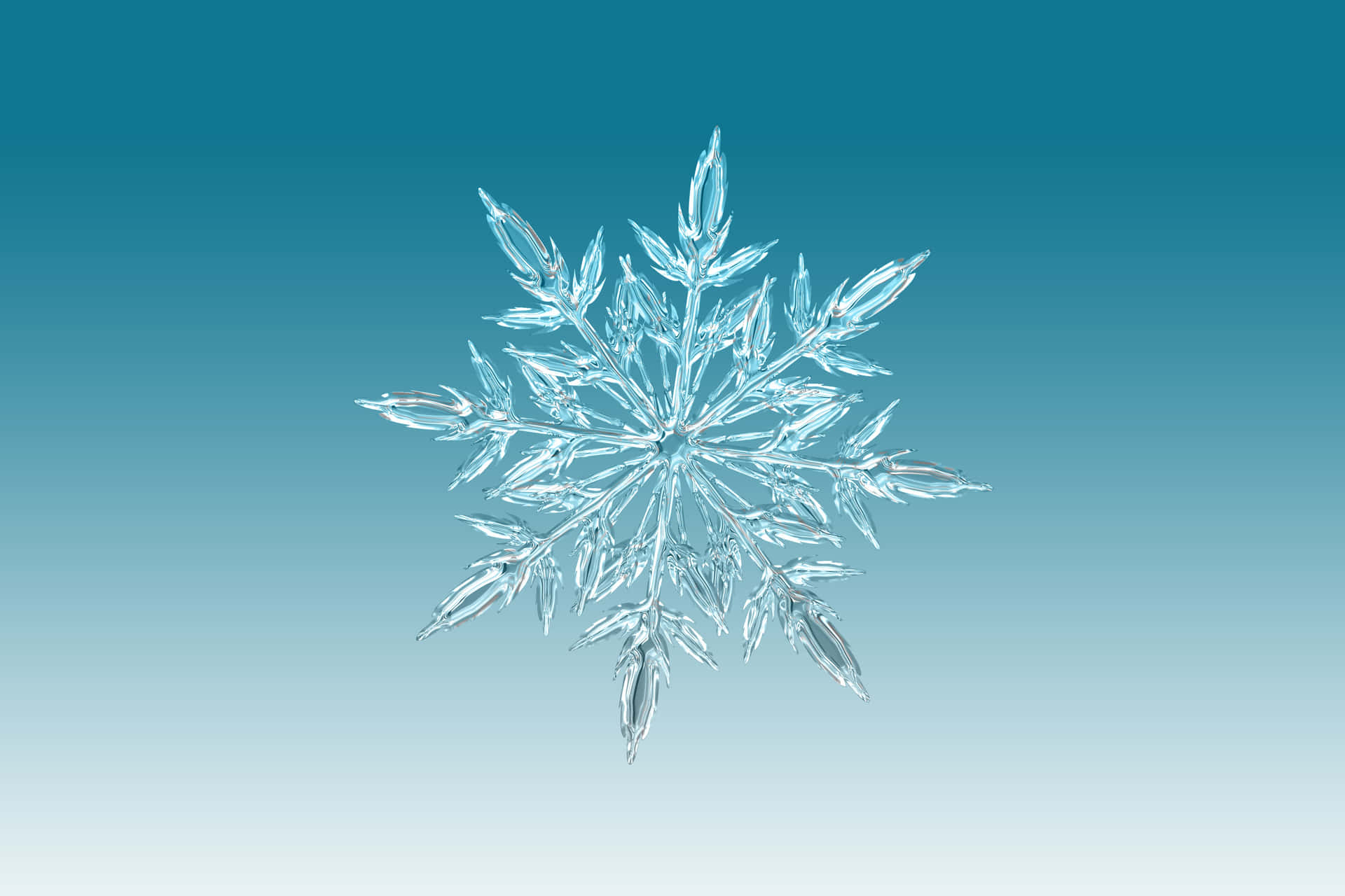 A snowflake's elegant design is captured in this beautiful wallpaper
