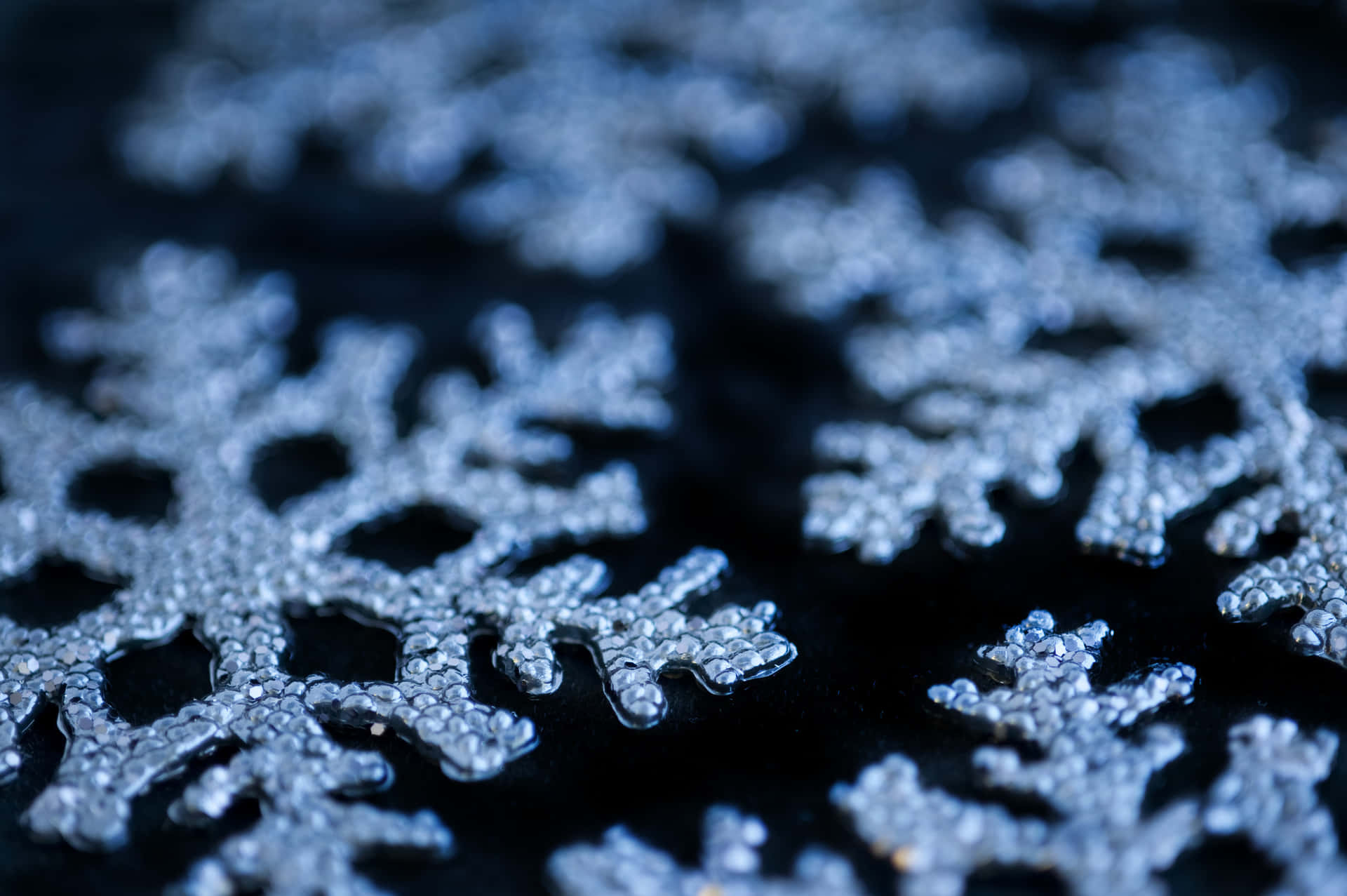 Sparkling Snowflake Background