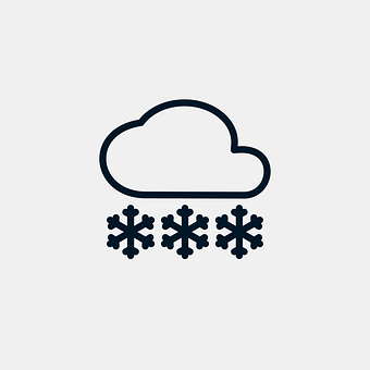 Snowflake Cloud Icon PNG