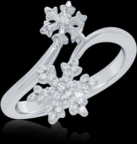 Snowflake Diamond Ring Frozen Inspired PNG