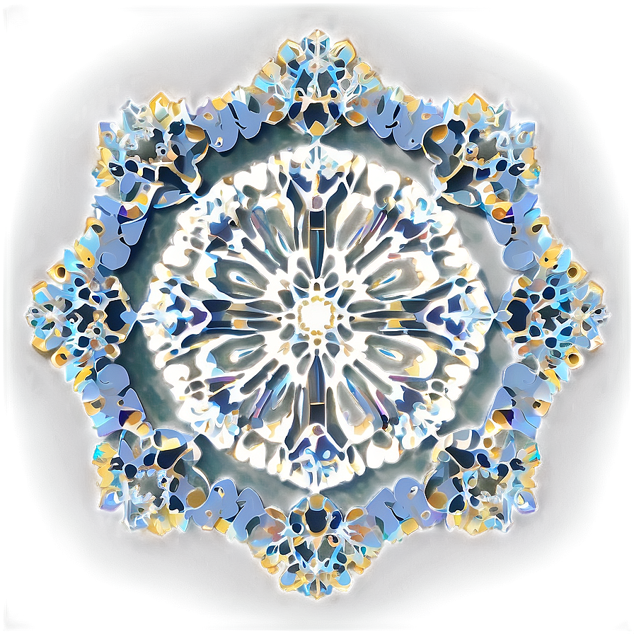 Snowflake Doily Pattern Png 06122024 PNG