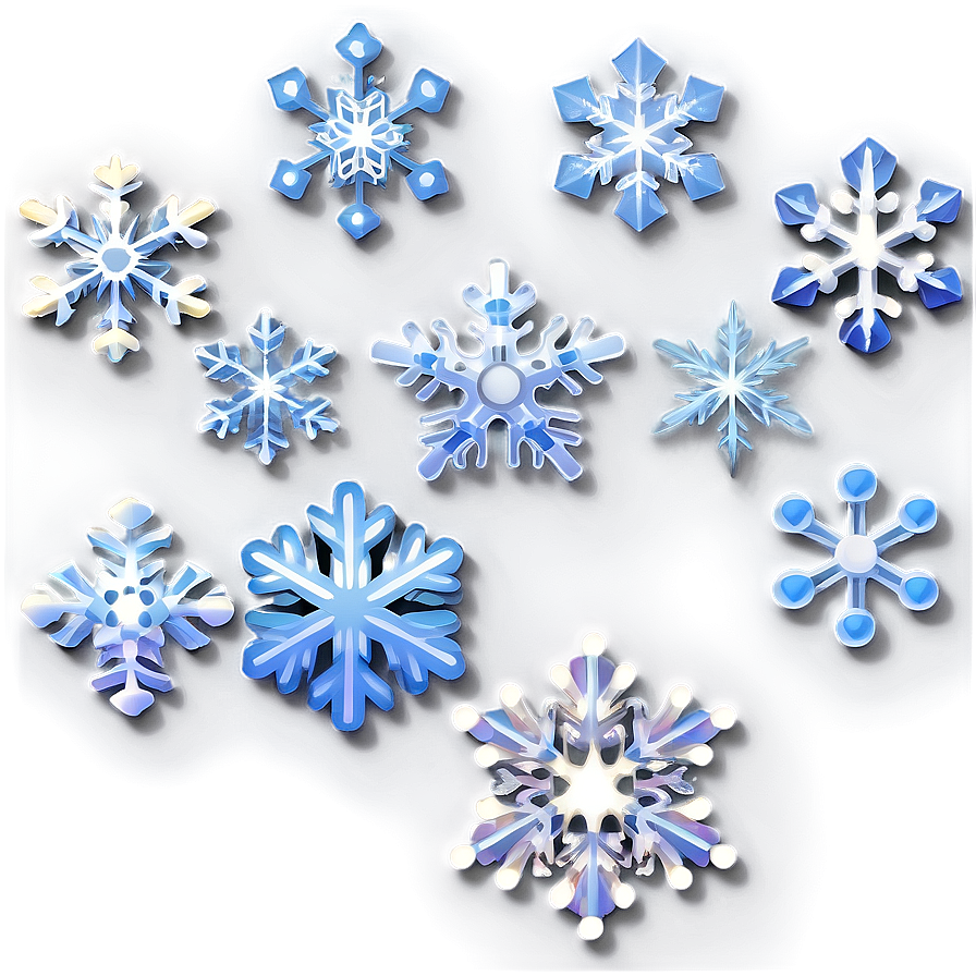 Snowflake Emoji Feature Png 06272024 PNG