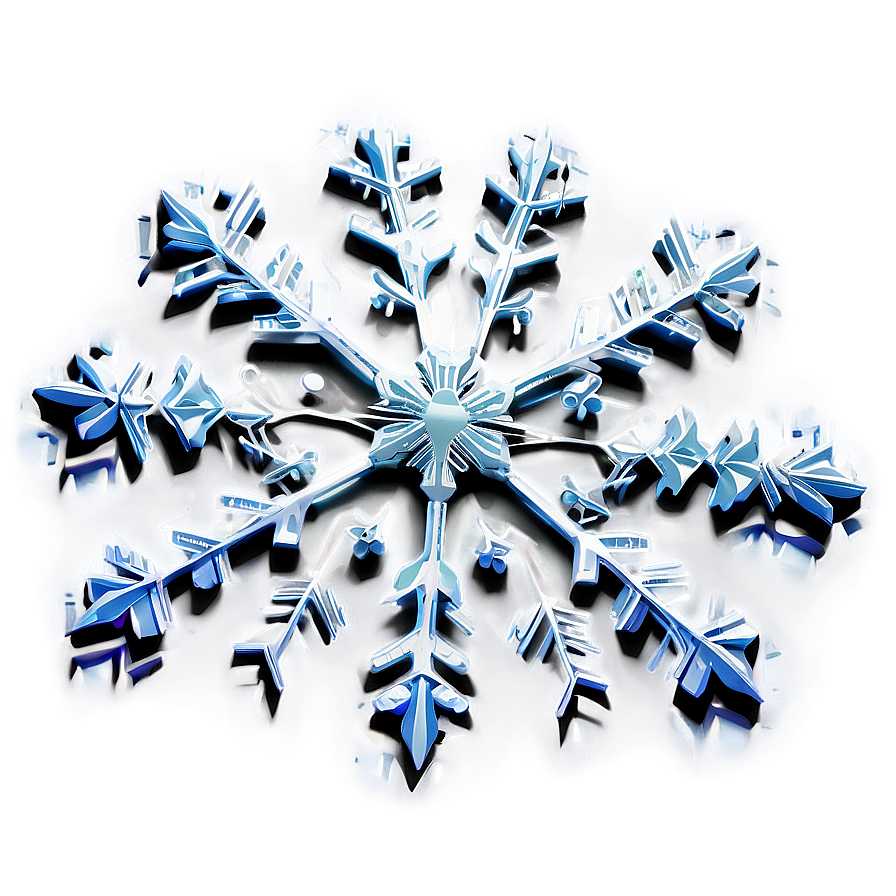 Snowflake In Snowstorm Png 04292024 PNG