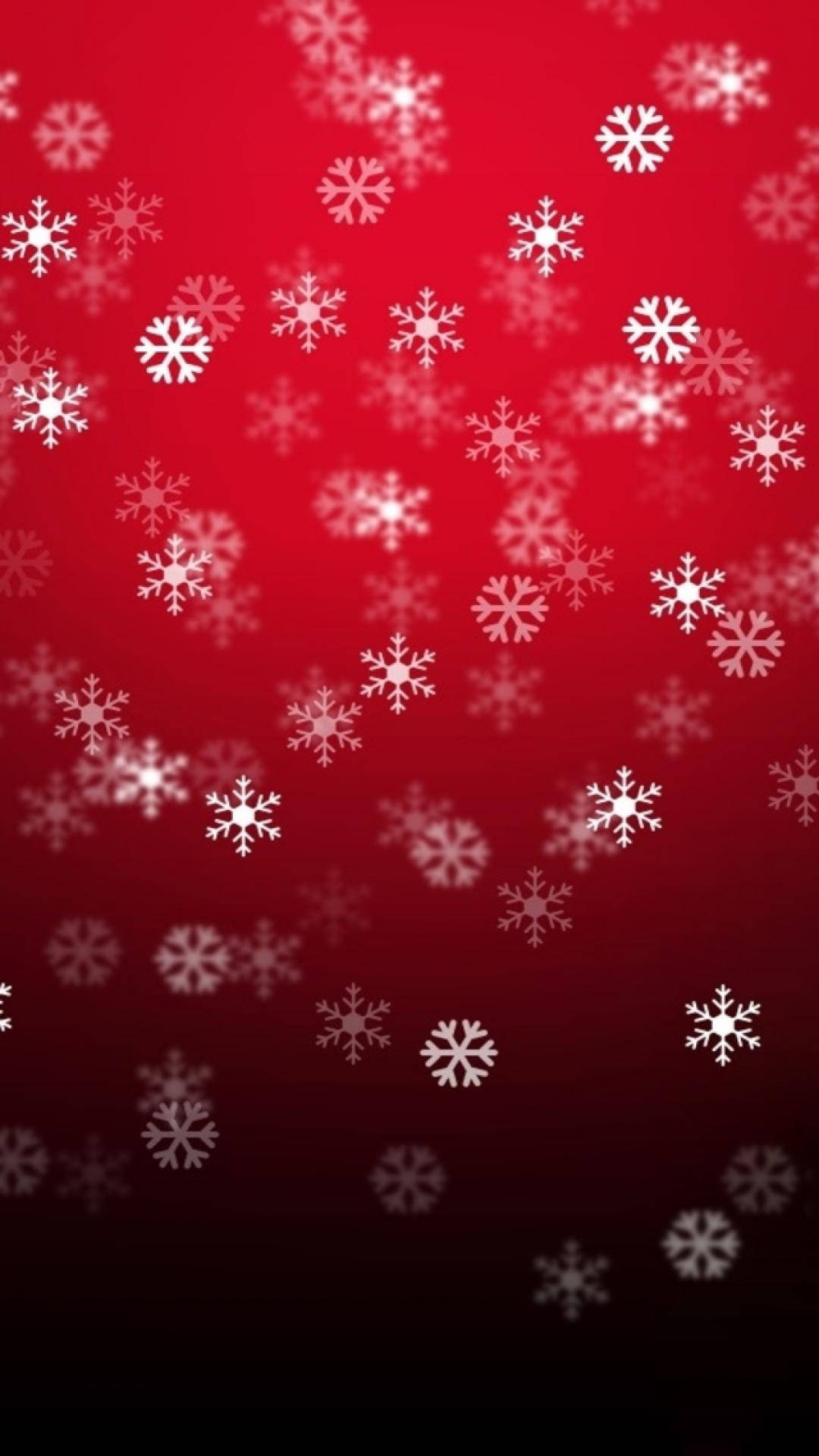 Estéticade Copo De Nieve Rojo Para Iphone. Fondo de pantalla