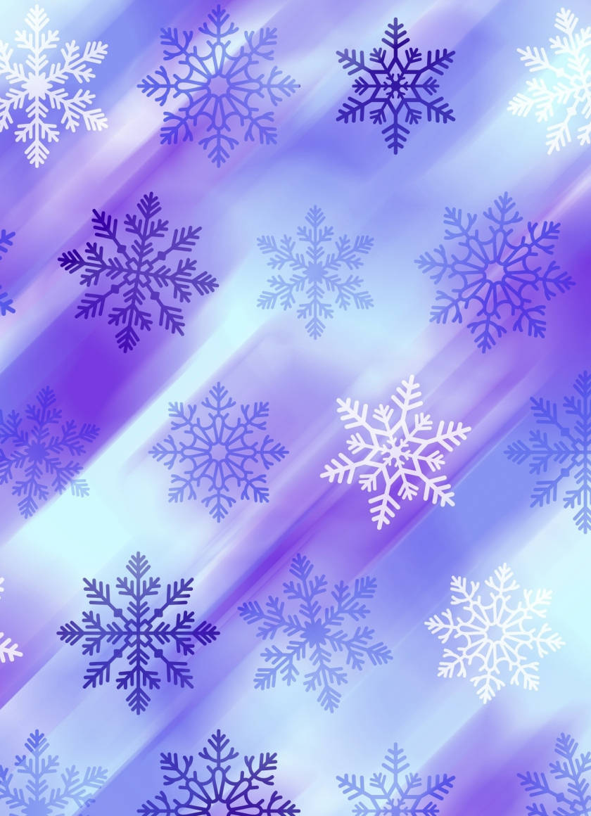 Cute Purple Snowflake Iphone Wallpaper