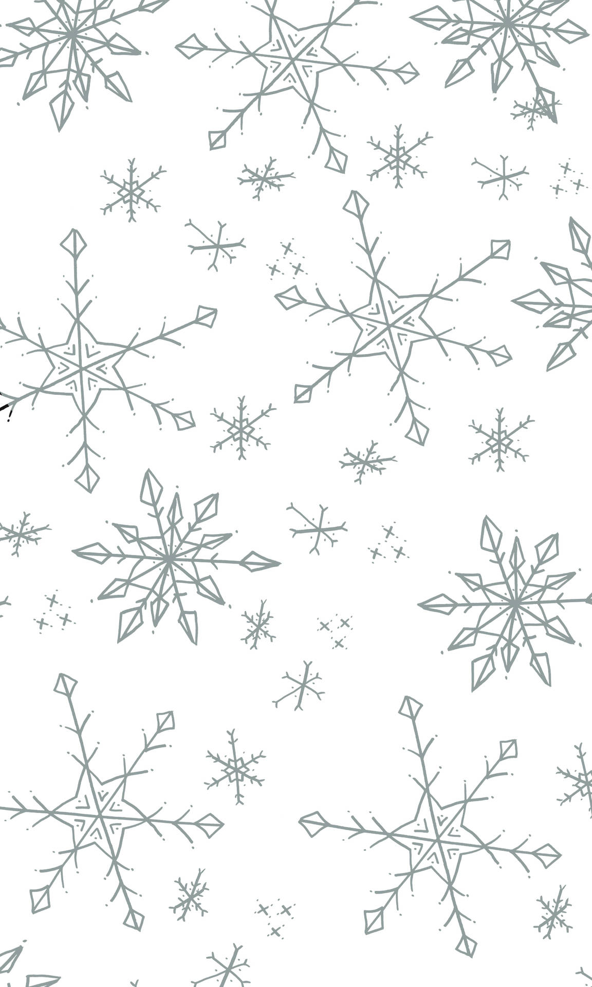 Goditila Bellezza Dell'inverno Con Il Nostro Nuovo Iphone Snowflake Wallpaper. Sfondo