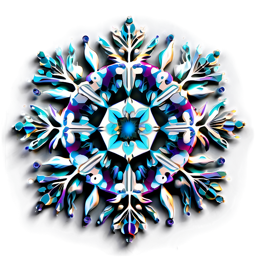 Snowflake Mandala Design Png 05252024 PNG