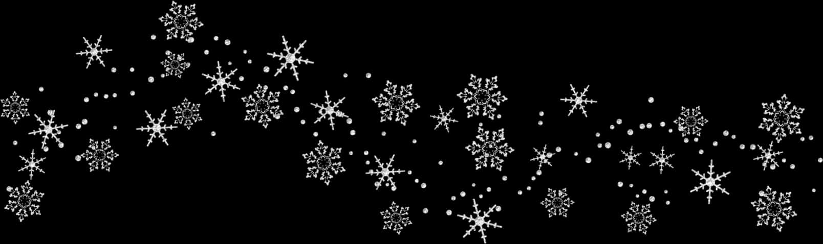 Snowflake Pattern Panorama PNG