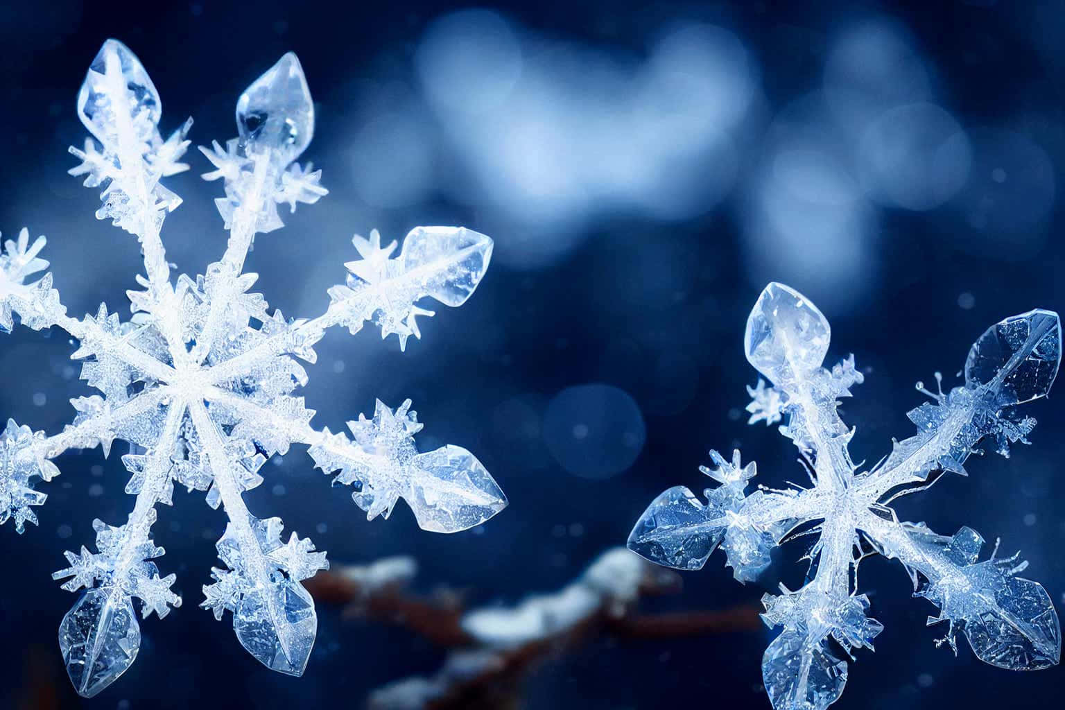 "Look how intricate and delicate a snowflake looks when you zoom in close."