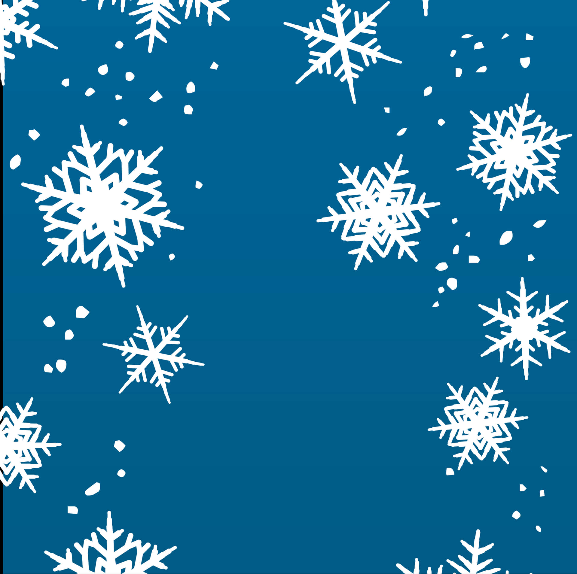 White Crystal Snowflakes Background Design Background