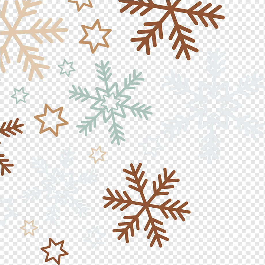 Maroon And Beige Snowflakes Background