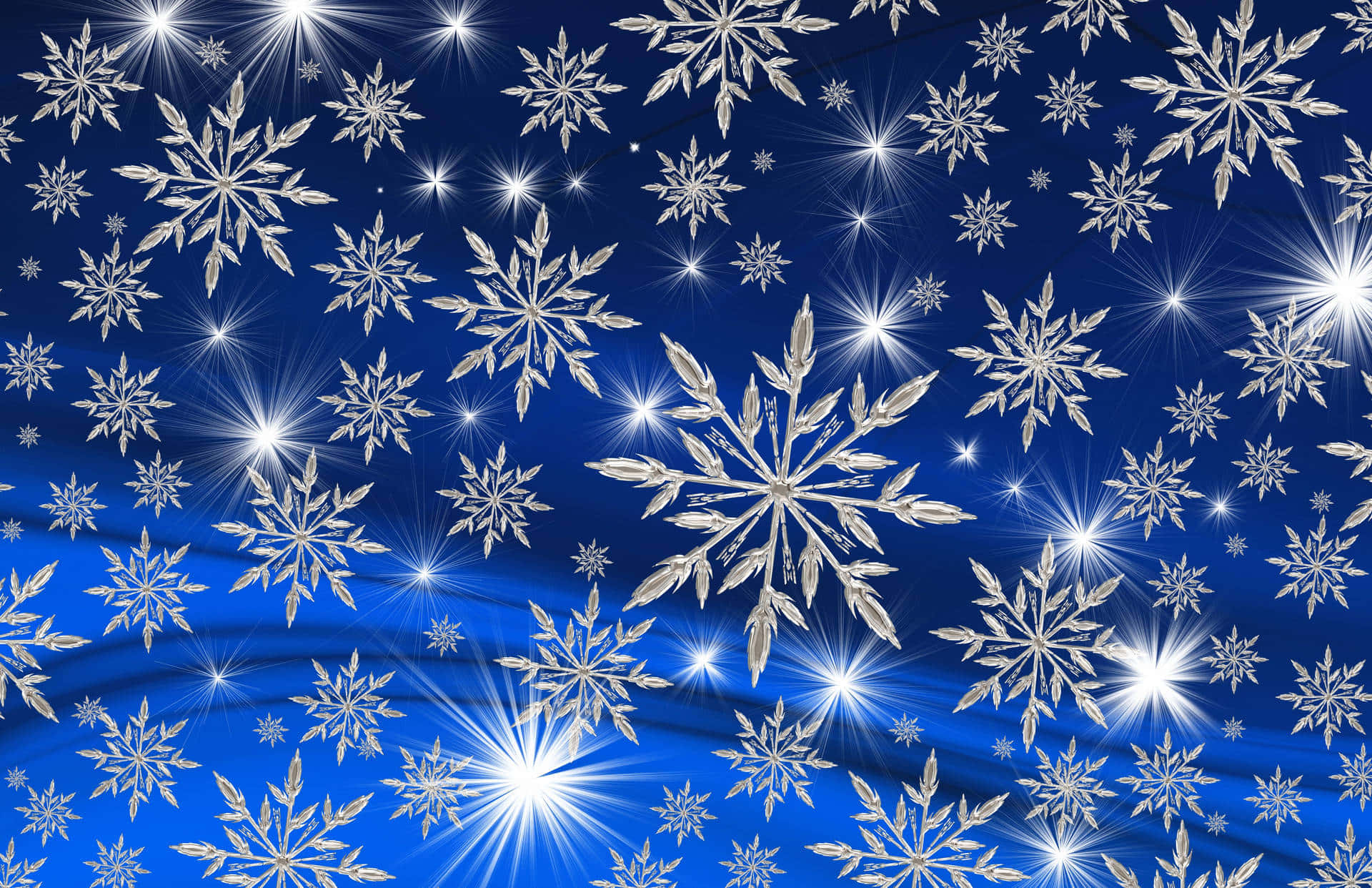 Winter Blue Snowflakes Background Design Background