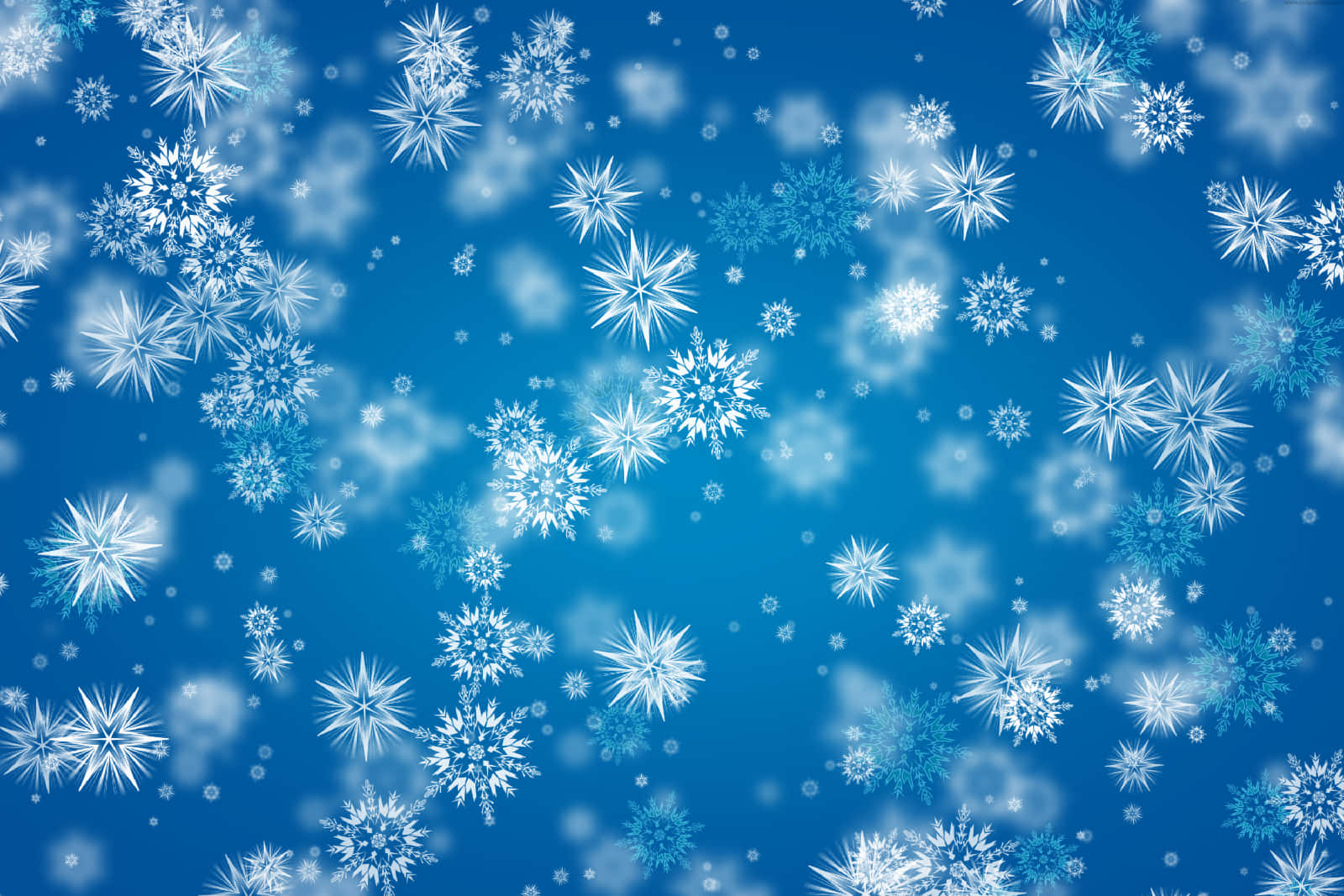 Majestic White Snowflakes Background Design Background