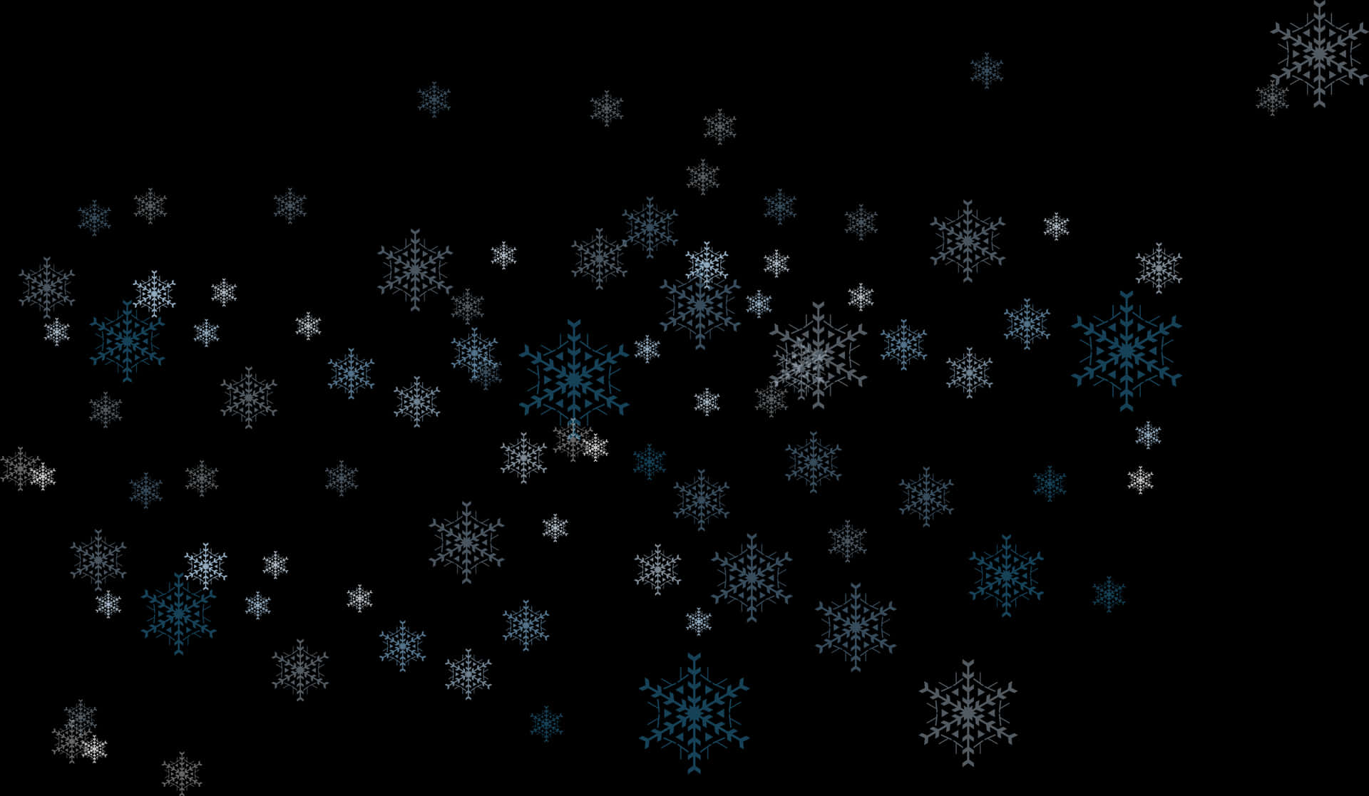 Wonderful Blue Snowflakes Background Design Background