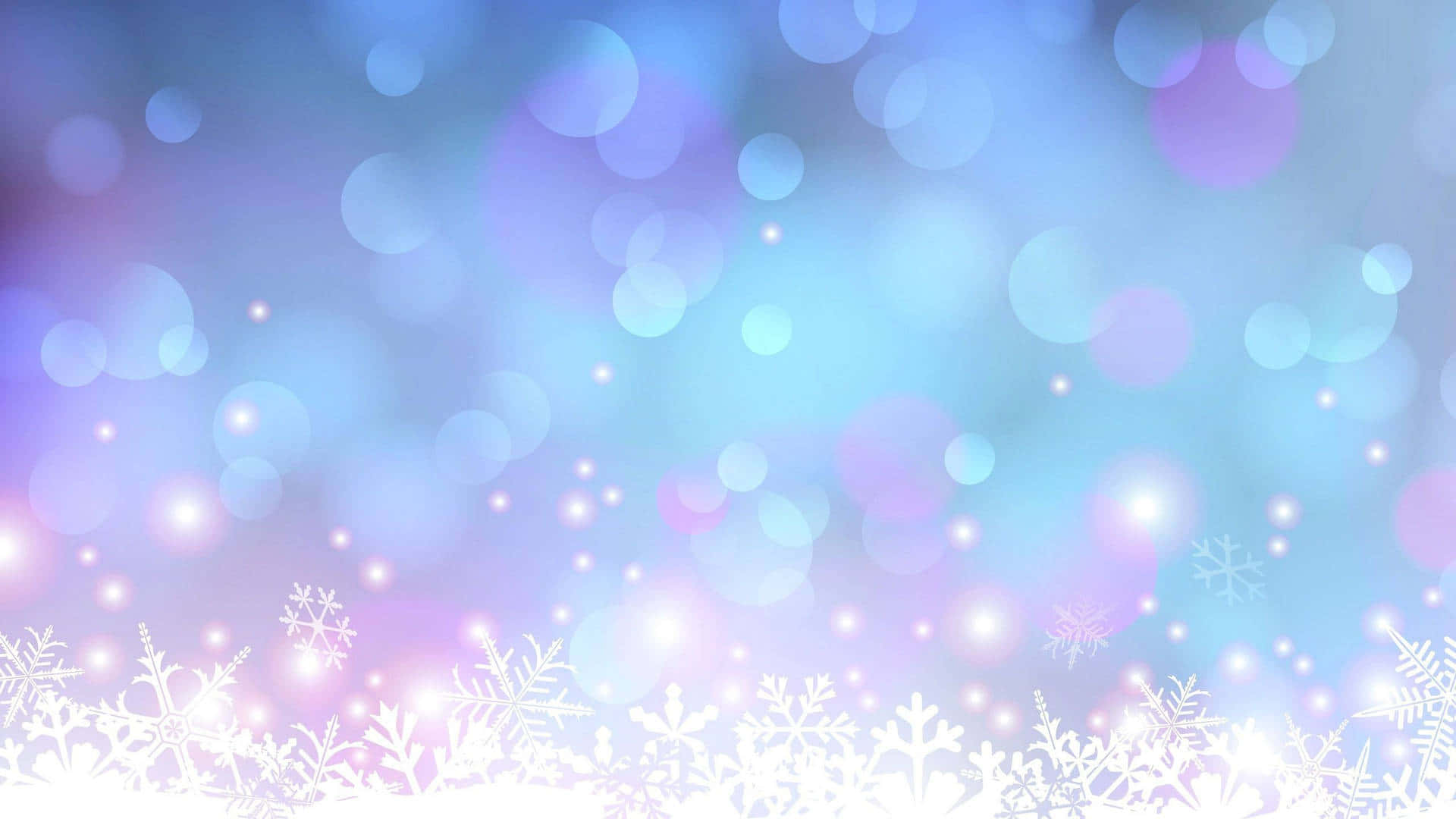 A Delicate Snowfall - Snowflakes Background.