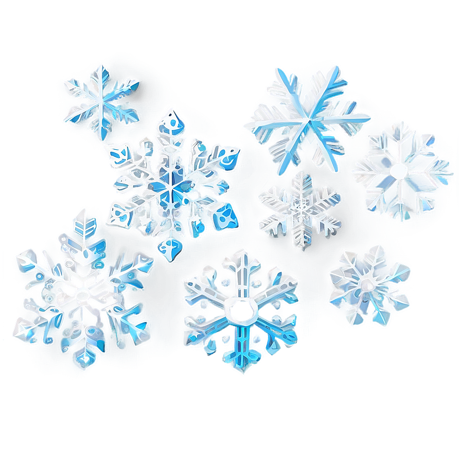 Snowflakes Falling Gently Png 13 PNG