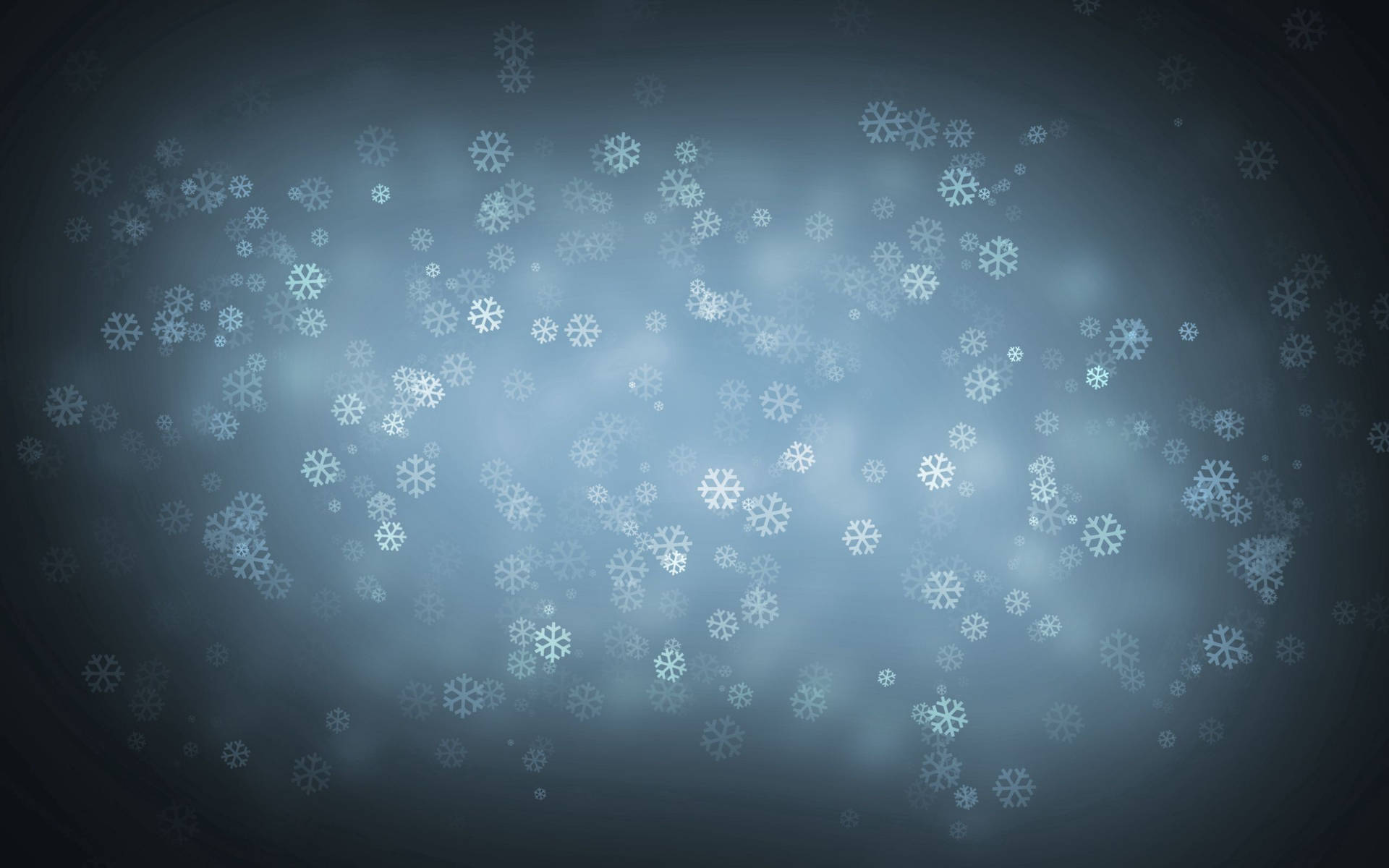 Snowflakes In Vignette Style
