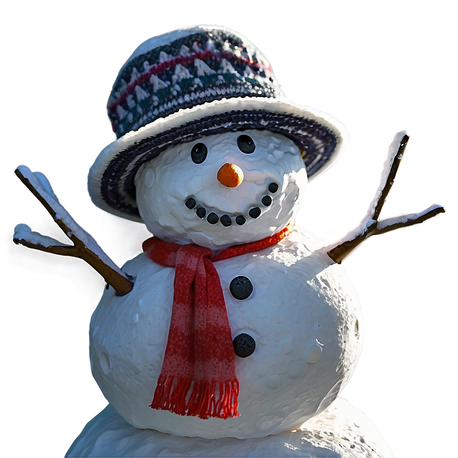 Snowman At Sunrise Png 57 PNG