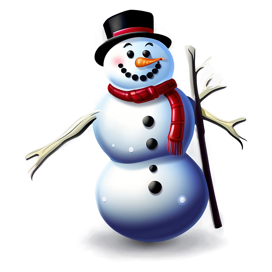 Download Snowman Cartoon Png 06112024 | Wallpapers.com