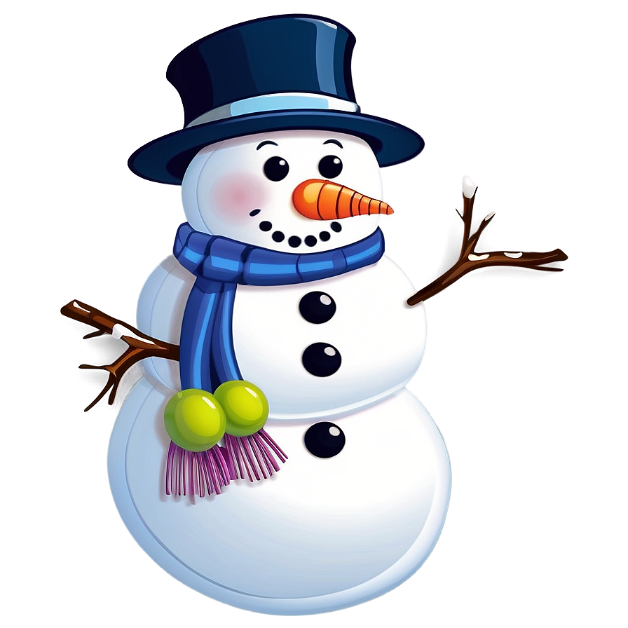 Download Snowman Cartoon Png Hfn2 | Wallpapers.com