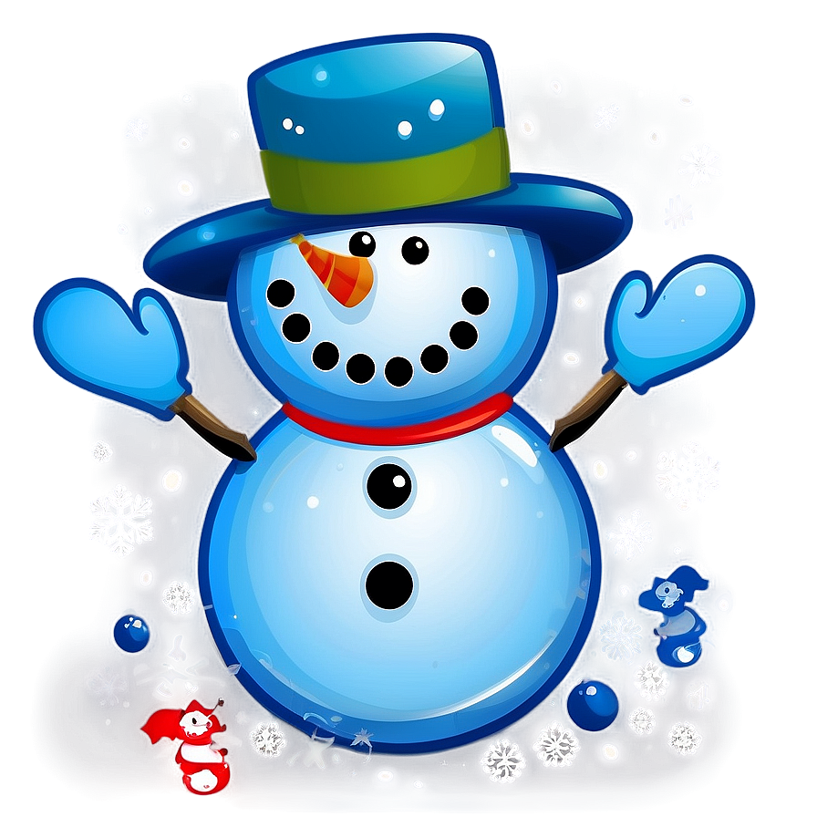 Snowman Holiday Card Design Png 6 PNG