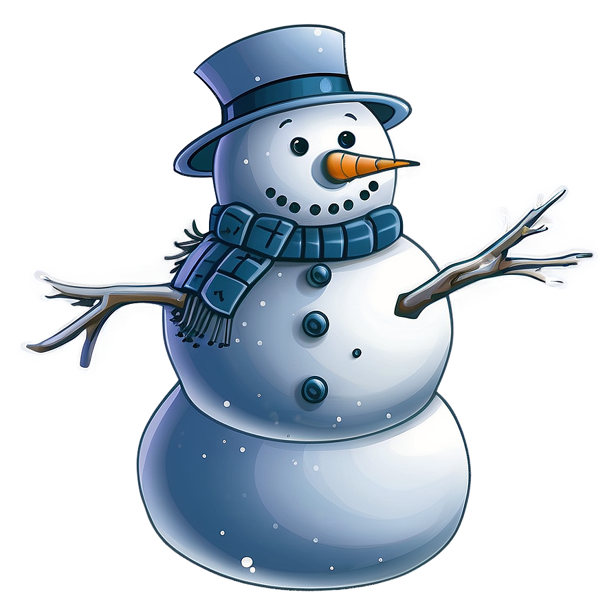 Snowman In A Snowstorm Png Lha4 PNG