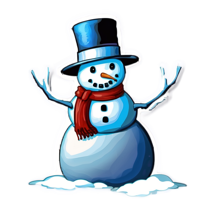 Download Snowman In Forest Setting Png Xcq | Wallpapers.com