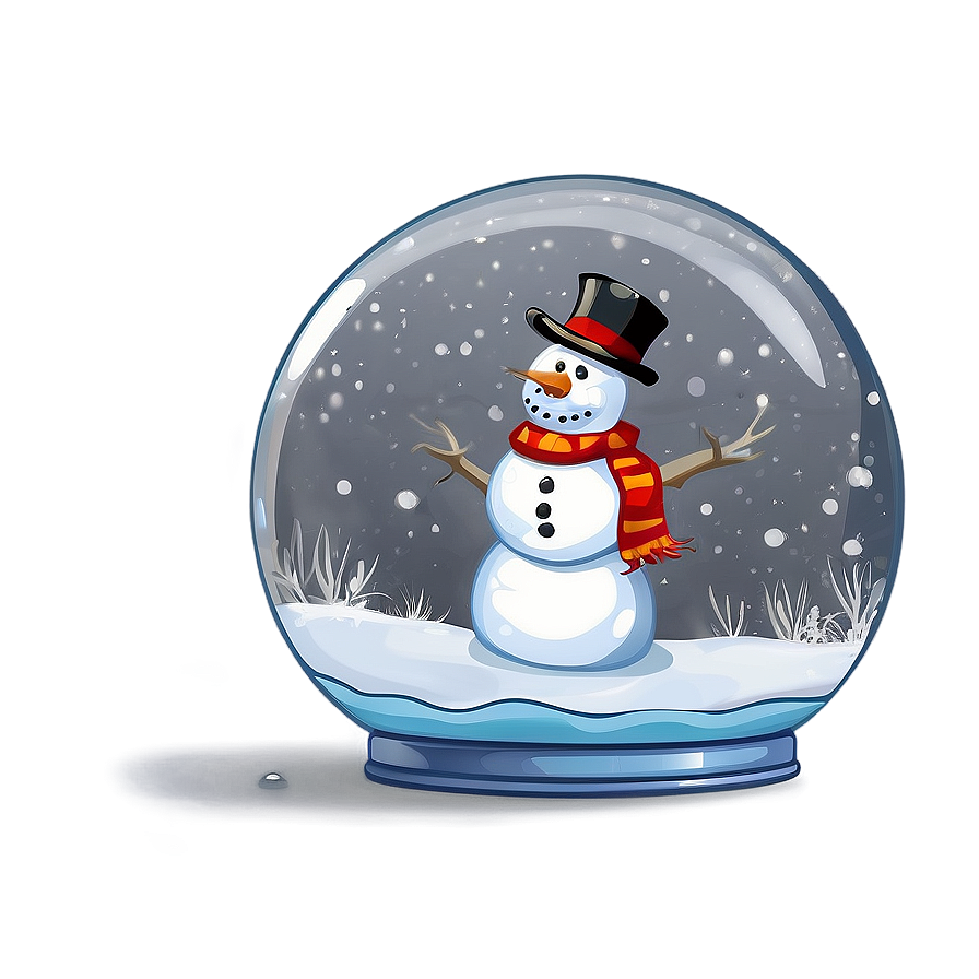 Download Snowman In Snow Globe Png Nvg | Wallpapers.com