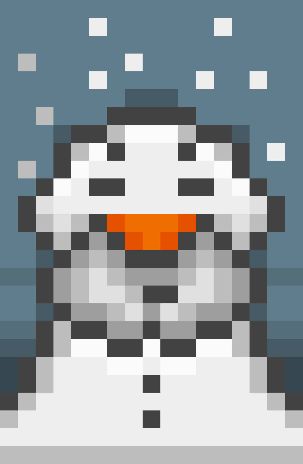 Snowman Pixelated Christmas Pfp Wallpaper