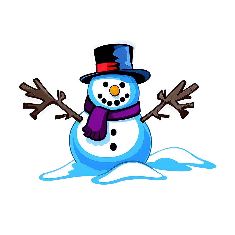 Snowman Scene Background Png 85 PNG