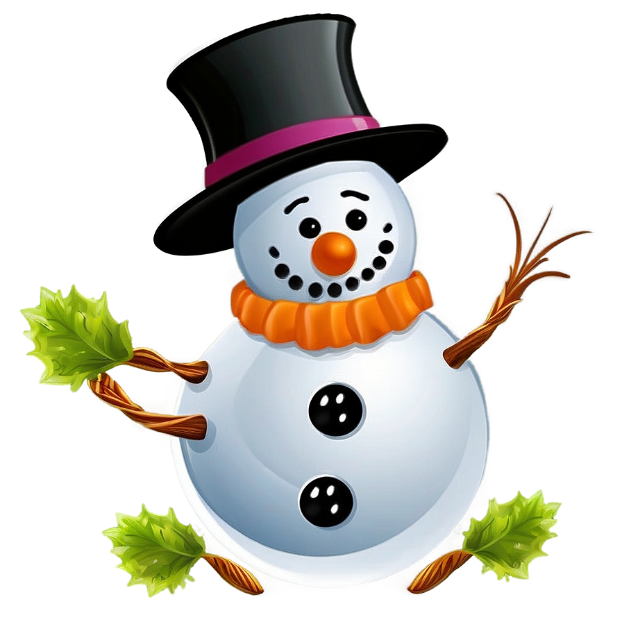 Snowman With Carrot Nose Png Ubf92 PNG
