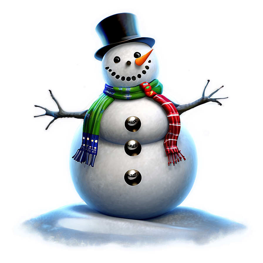 Snowman With Christmas Lights Png 27 PNG