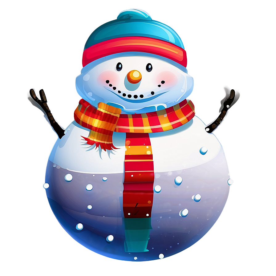 Snowman With Gift Boxes Png 05032024 PNG