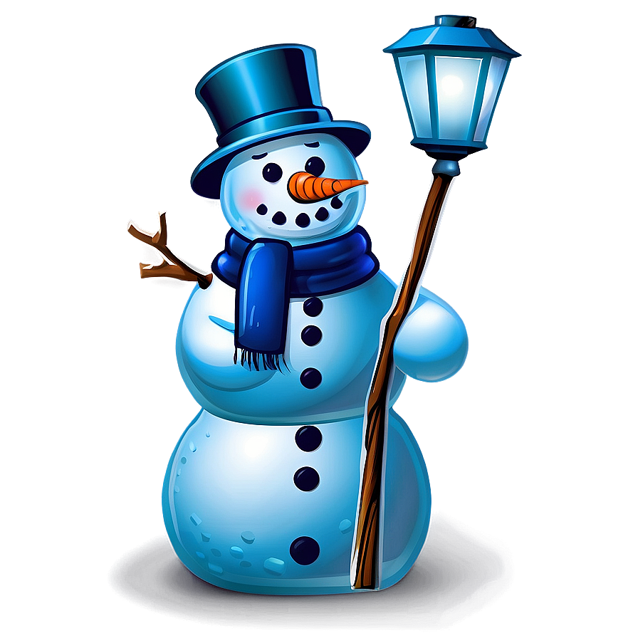 Snowman With Lantern Png Cku58 PNG