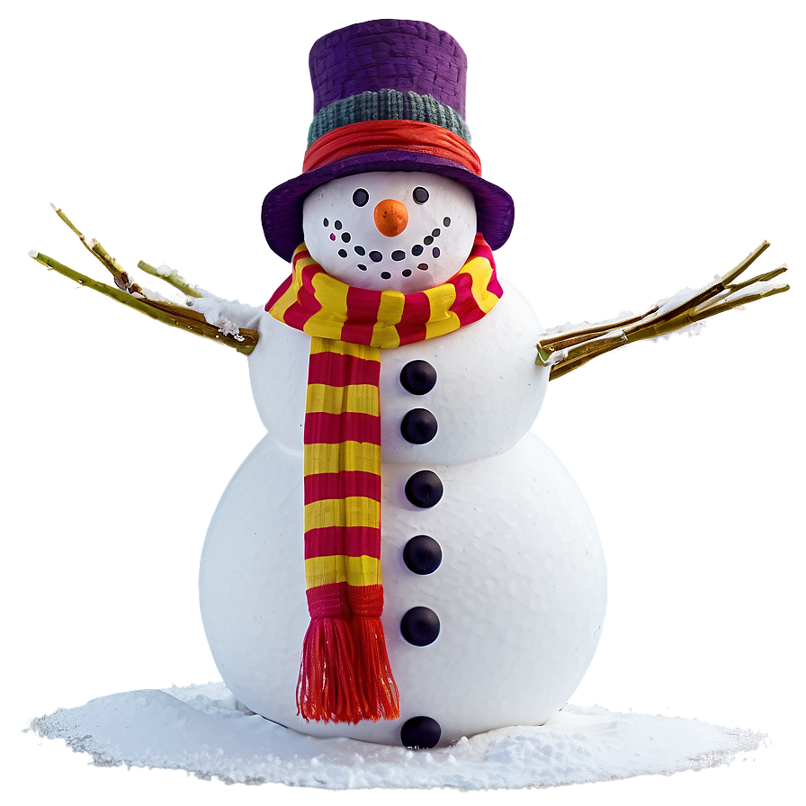 Snowman With Pets Png 19 PNG