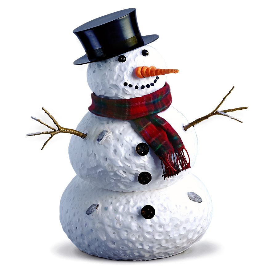 Snowman With Scarf Png Vsi PNG