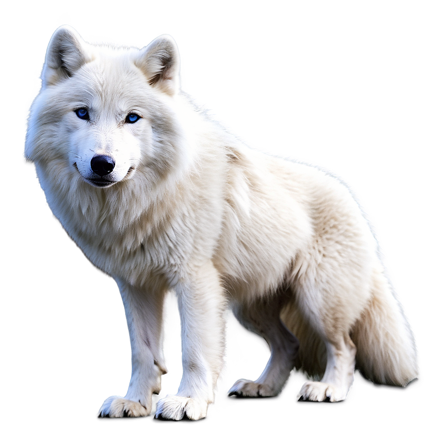 Snowy Arctic Wolf Png 05032024 PNG