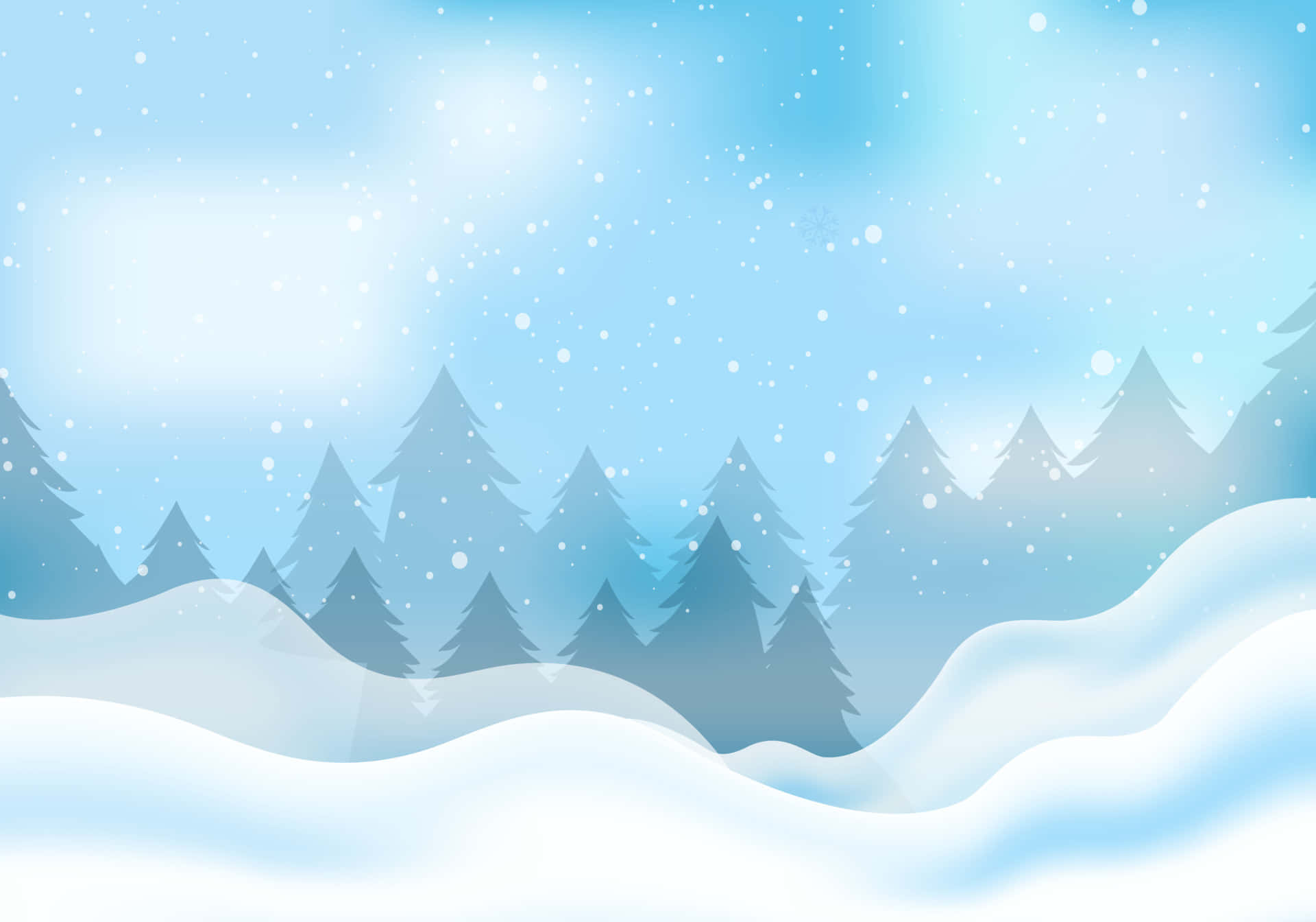 Baumsilhouette Schnee Hintergrund