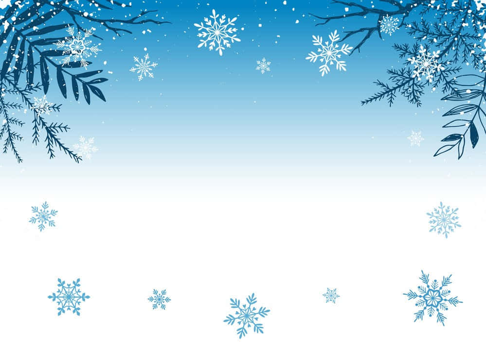 Simple Blue Snowy Background