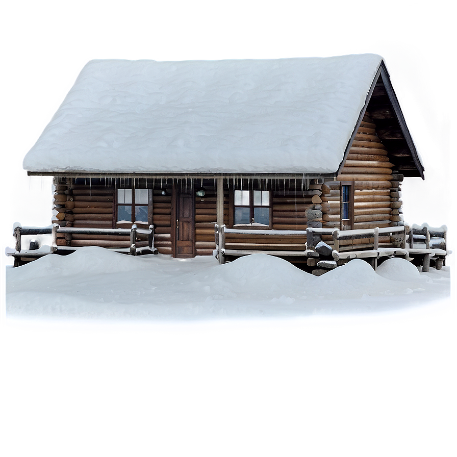 Snowy Cabin Building Png 57 PNG
