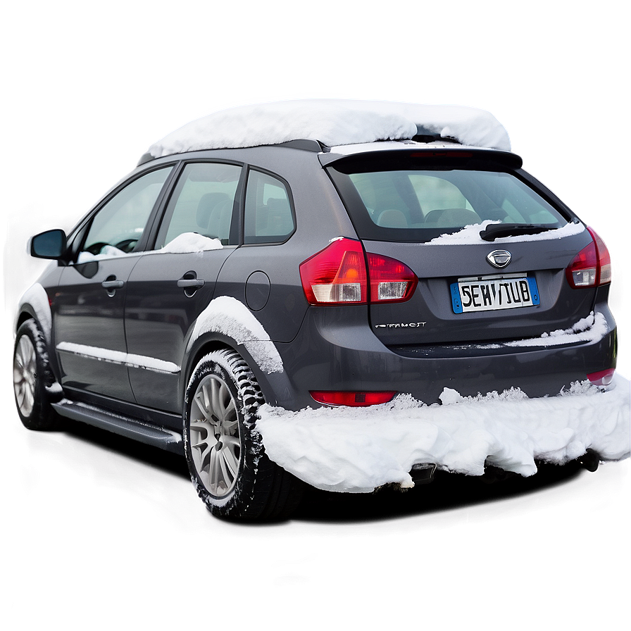 Snowy Car Transparent Png 05252024 PNG