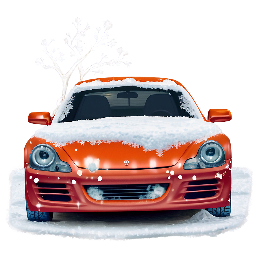 Snowy Car Transparent Png 05252024 PNG