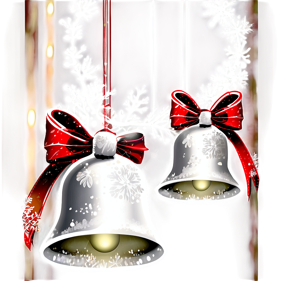 Snowy Christmas Bells Png Qxv33 PNG