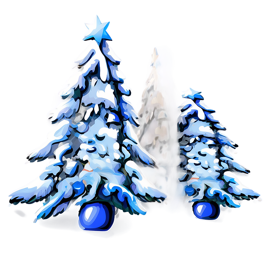 Snowy Christmas Tree Design Png 81 PNG