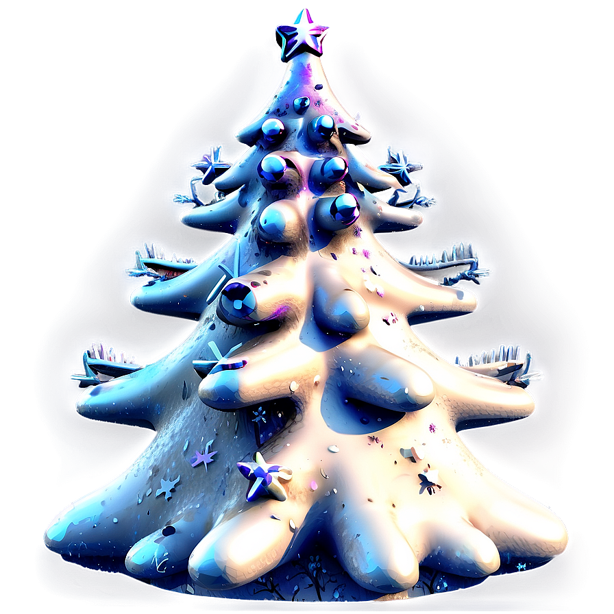 Snowy Christmas Tree Png Ffm71 PNG