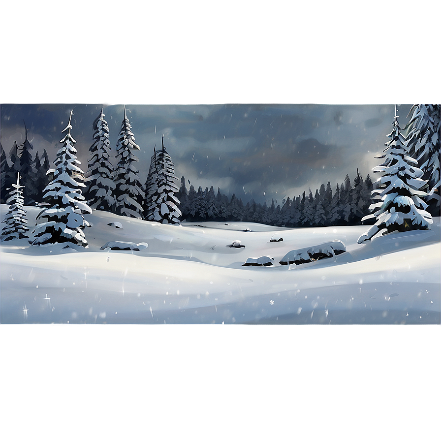 Download Snowy December Landscape Png 06202024 | Wallpapers.com