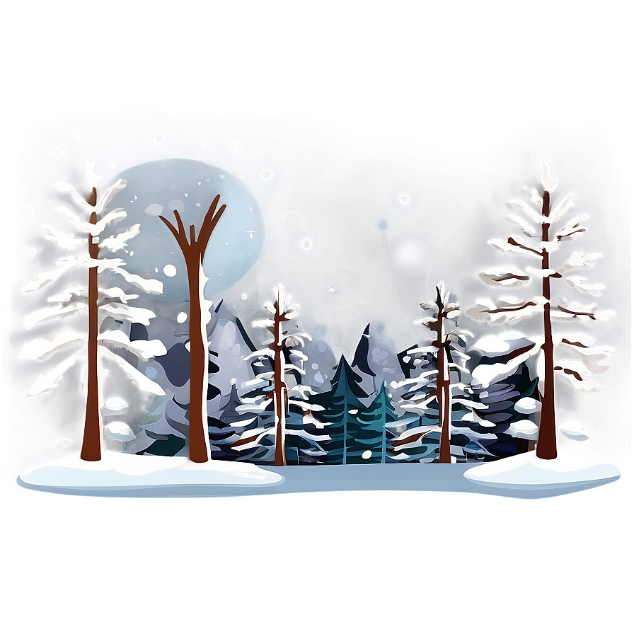 Snowy Forest Transparent Png 48 PNG