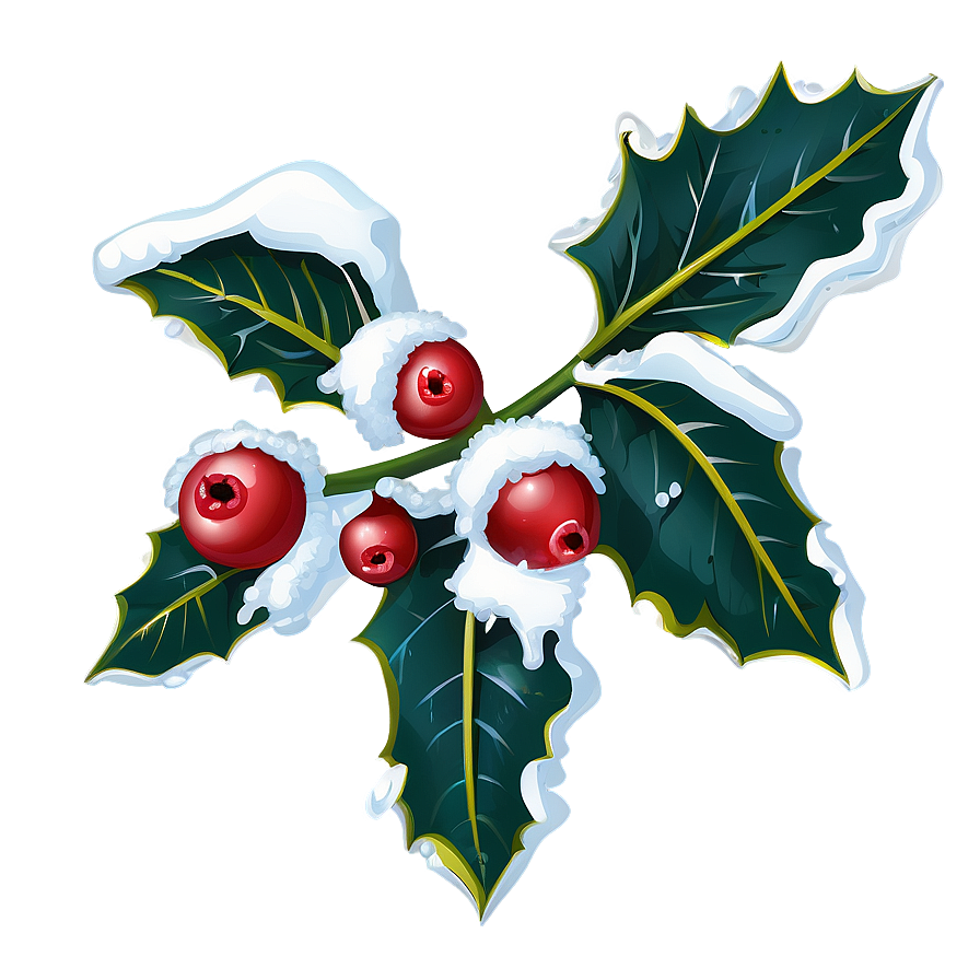 Snowy Holly Png Spv PNG