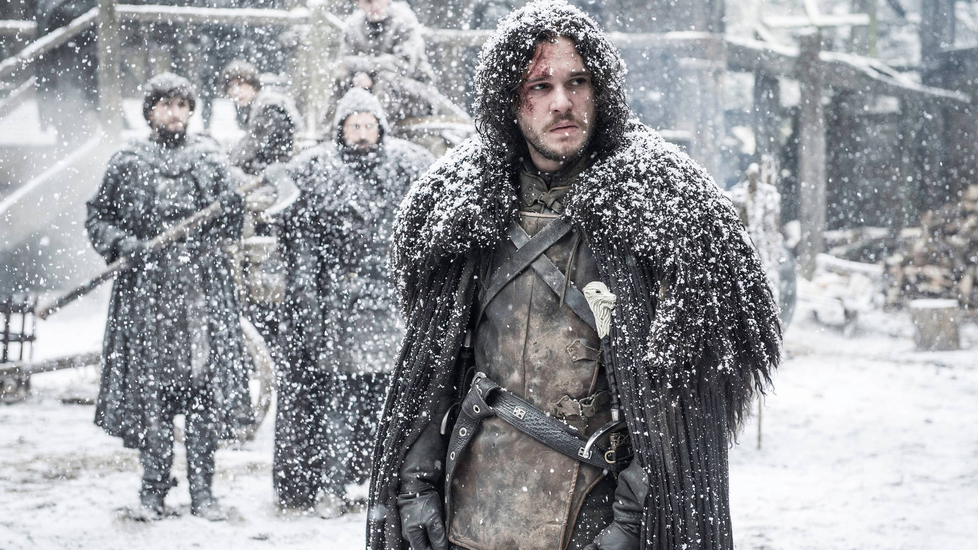Snowy Jon Snow Game Of Thrones Wallpaper