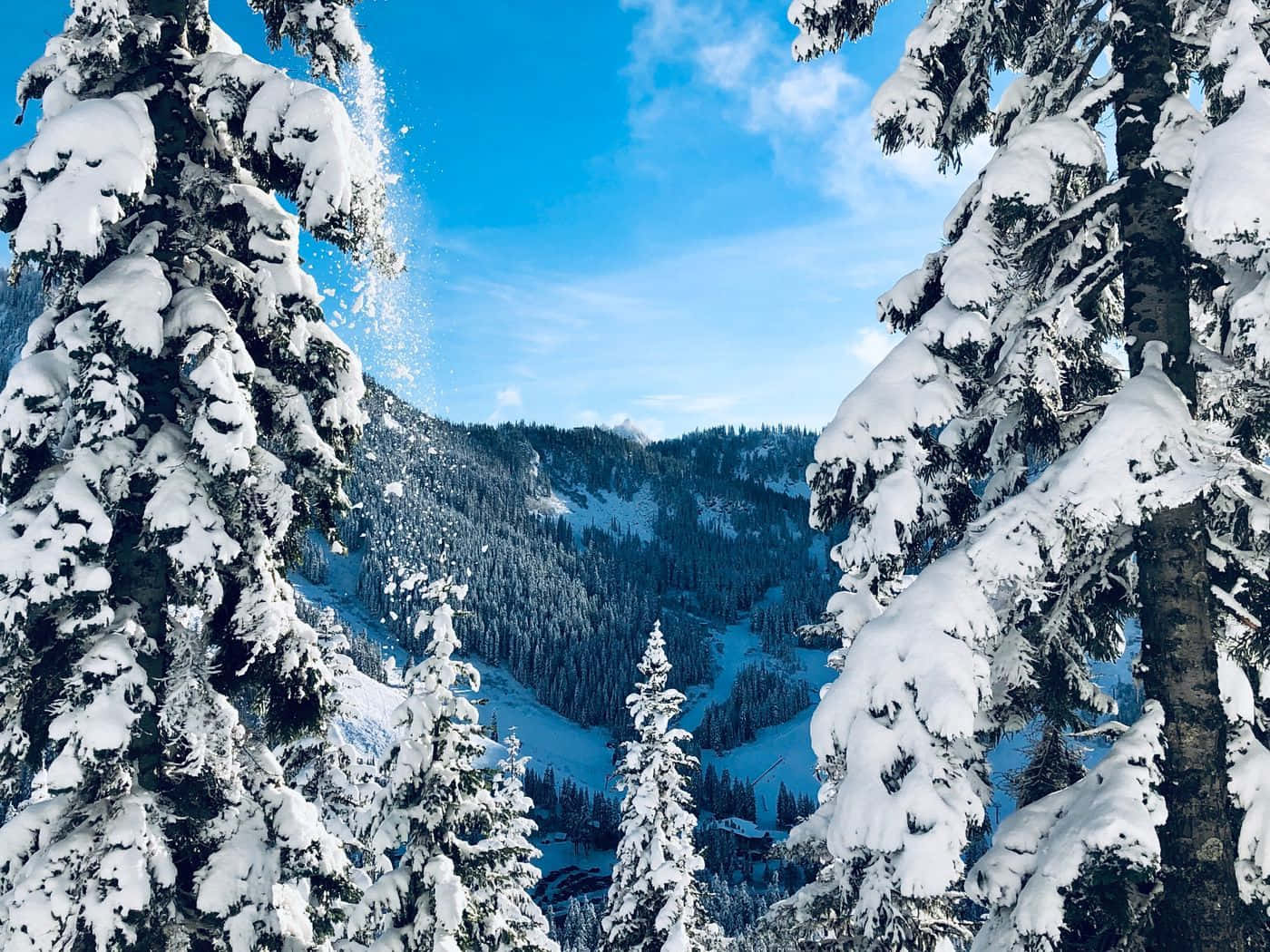 Breathtaking Snowy Landscape Wallpaper